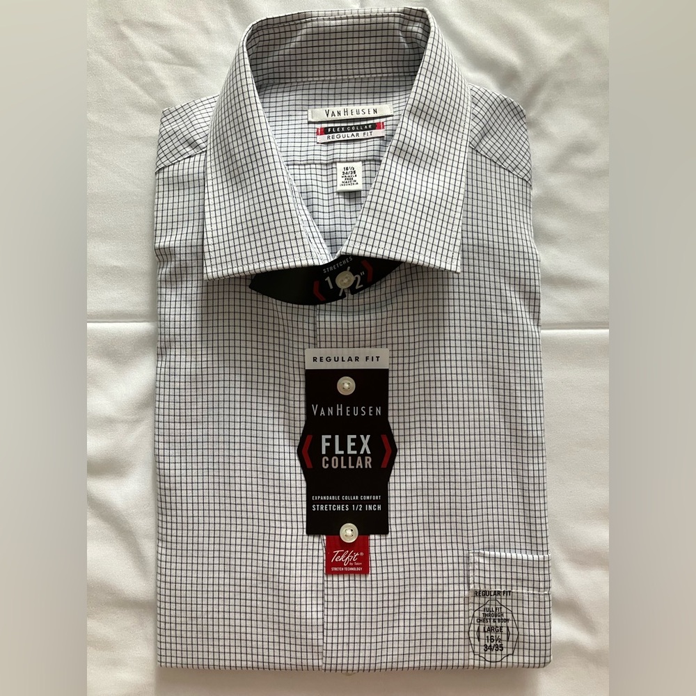 Men’s button-down dress shirt size 16 1/2 collar 34/35 sleeve regular fit